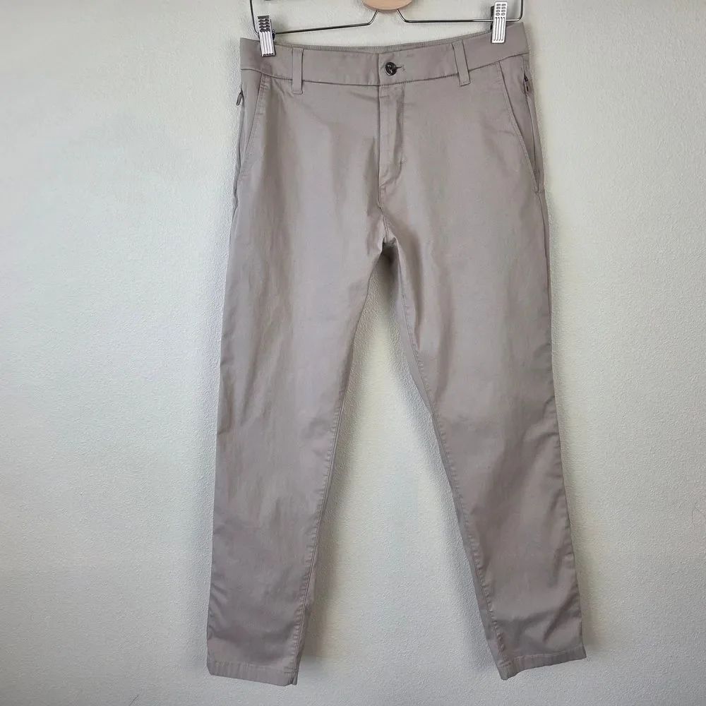 Birddogs Khaki Chinos 30 x 30 Tan Lined Tech Stretch Golf Performance Neutral